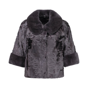 BETTY JACKET IN CHARCOAL