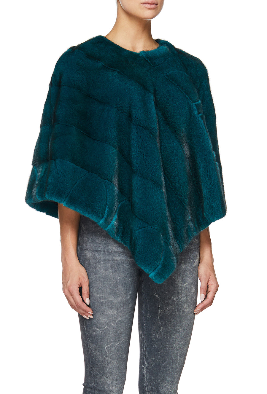 BLISS PONCHO IN TEAL