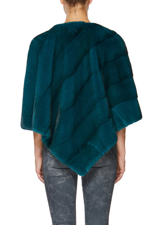 BLISS PONCHO IN TEAL