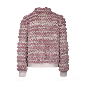 CECILY KNIT JACKET IN DUSTY PINK